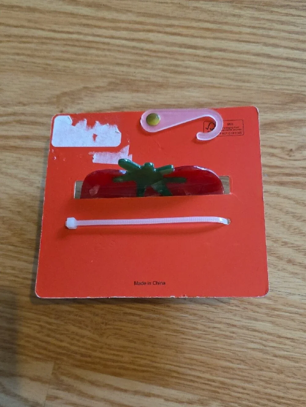 Piper K Tomato Hair Clip in Red and Green
